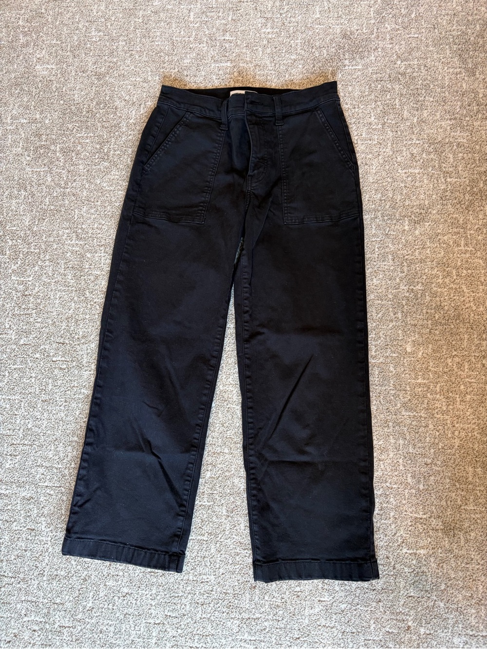 Studio Black Cargo-Style Work Pants